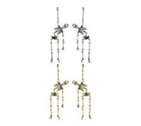 XFSRG Boucles d'Oreilles Femme Pendantes Squelettes Fantaisie Bijoux Halloween Style Gothique Pour Soirées et Fêtes