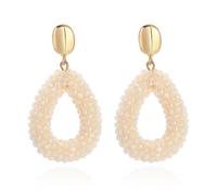 XFSRG Boucles d'Oreilles Femme Tissage en Cristal Boucle d'Oreille Hypoallergénique Bijoux Créatifs d'Inspiration Bohème Cadeau d'Anniversaire