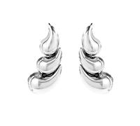 XFSRG Boucles D'oreilles Goutte 'eau ' en Forme de Boucles D'oreilles Femme Goutte Pendantes Élégantes pour Femmes Style Moderne Raffiné Bijoux Oreille (Argent)