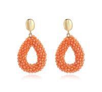 XFSRG Boucles d'Oreilles Pendantes pour Femme Style Bohème en Forme de Goutte Bijoux Artisanaux Idéal pour Voyages Sorties et Festivals Artistiques