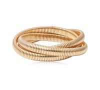 XFSRG Bracelet Spirale Extensible Structure Métallique Bijou Poignet Superposable Accessoire Femme