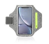 XFSRG Brassard Telephone Sport Porte Course a Pied Brassard Running Pochette de Bras pour Smartphone Pochette Telephone Portable Jogging et Rangement Zip (Gris)