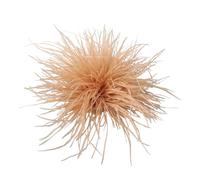 XFSRG Broche en plume femme d'autruche moelleuse mariage bohème broche fleur corsage carnaval pins pour femme accessoire vetement (Jaune)