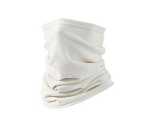 XFSRG Cache Cou Thermique d’Hiver en Polaire - Masque Coupe Vent et Chauffant pour Cyclisme Moto Ski Randonnée Unisexe Chaud et Respirant (Blanc)