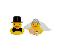 XFSRG Canard en Plastique Habillé Élégant et Chic pour Jouets de Bain Canard Vibrant pour Enfants et Adultes Cadeau de Mariage Unique (Rose)