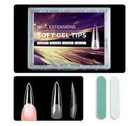 XFSRG Capsules Ongles Transparentes Longues | Faux Ongles et Capsules | Kit Complet Pour Manucure Professionnelle (Pattes)