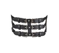 XFSRG Ceinture Corset Femme Rivets Découpés Large en Cuir Élastique Rétro avec Boucle Métal Ceintures de Taille pour Robes Manteaux Pardessus FêTe Jupe Tenue Quotidienne（Noir）