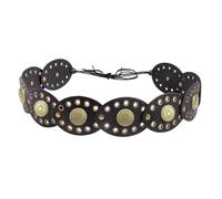 XFSRG Ceinture Femme Style Cowboy Mode Accessoires Ceintures Élégantes Pour Robe (Nero)