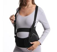 XFSRG Ceinture Grossesse Femme Enceinte de Soutien Abdominale Élastique Respirante Soulage les Douleurs Lombaires s’Adapte à l’Évolution du Ventre(Noir/XXL)