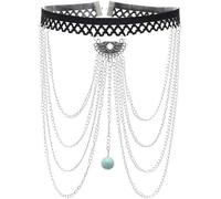 XFSRG Chaîne Corporelle Ajustable Harnais Cage Buste Accessoire Décoration Bijoux Corps Réglable Boucle Métallique (CKTL1)