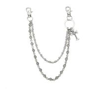 XFSRG Chaîne De Corps Acier Inoxydable Élégant Design Croix Pour Homme et Femme Bijoux Fantaisie (croix double épaisseur)