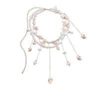 XFSRG Chaîne de Taille en Perles Multi Rangs à Franges Femme Ceinture