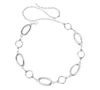 XFSRG Chaîne de Taille Femme Ajouré Disque Circulaire Ceinture Chaine Vintage Bohème Chaîne de Taille Sexy Bikini Chaine Corps D'été Jeans Ventrale Ceinture Réglable Bijoux Corps Accessoire