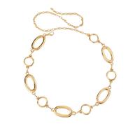 XFSRG Chaîne de Taille Femme Ajouré Disque Circulaire Ceinture Chaine Vintage Bohème Chaîne de Taille Sexy Bikini Chaine Corps D'été Jeans Ventrale Ceinture Réglable Bijoux Corps Accessoire