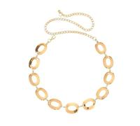 XFSRG Chaîne de Taille Femme Chaine de Taille Anneau Elliptique Ceinture Chaine Bohème Tailles Sexy Bikini Ceinture Ajourée Réglable Corps D'été Plage Robes Bijoux Corps Accessoires Vêtements