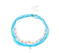 XFSRG Chaîne de Taille Femme Chaine de Taille Coquillage Chaîne Corps Boho Superposée Petites Perles Ceinture Corps Ajustable D'été Sexy Bikini Chaînes Accessoire Bijoux Robes Plage Soirées