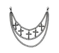 XFSRG Chaine de Taille Gothique avec Croix en Métal Chaine Pantalon pour Femmes Hommes Accessoire de Mode Élégant pour Toutes Occasions