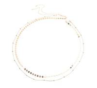 XFSRG Chaîne de Ventre en Argent avec Perles Élégantes Bijoux de Corps Mode pour Femmes Accessoire de Plage et Fêtes (Argent)