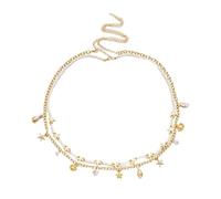 XFSRG Chaîne de Ventre pour Femme Taille Chaîne avec Coquillage Étoile Mer