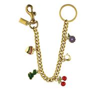 XFSRG Chaine pour Sac à Main Bandoulière Sangle Bandouliere Chaîne de Remplacement avec Breloques Décoratives Accessoire Mode Mousqueton Métal Anse pour Sac à Main (Or B)