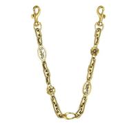 XFSRG Chaine pour Sac à Main Bandoulière Sangle Sac Bandouliere Anse de Rechange Décoration Florale Accessoire Mode Mousqueton Métal Lanière Amovible (Or)