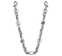 XFSRG Chaine pour Sac à Main Bandoulière Sangle Sac Bandouliere Anse de Rechange Décoration Florale Accessoire Mode Mousqueton Métal Lanière Amovible (Argent)