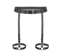 XFSRG Chaînes de Taille Harnais de Jambe Ceinture Cuisse Jarretelles Style Punk avec Ceinture Taille et Doubles Sangles Portejarretelles Sangle de Cuisse pour Festival Cosplay Soirée (Modèle 4)