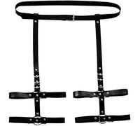 XFSRG Chaînes de Taille Harnais de Jambe Ceinture Cuisse Jarretelles Style Punk avec Ceinture Taille et Doubles Sangles Portejarretelles Sangle de Cuisse pour Festival Cosplay Soirée (Modèle 3)