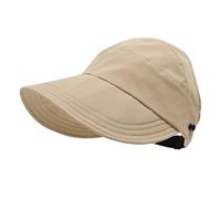 XFSRG Chapeau de Soleil UPF 50+ Casquette Femme Capeline Casquette Visiere Sport Eté Chapeau de Protection Anti-UV sans Maquillage Queue Cheval Plage Cassquette Baseball Camping Pêche Jardinage