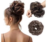 XFSRG Chignon Donut Messy Bun Postiche Cheveux Synthétiques Naturel Volumateur Coiffure Élastique Rapide