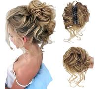 XFSRG Chignon Postiche Cheveux Pince à Griffes Chouchou Naturels Chignons Synthétique Extensions à Clips Chignon pour Femmes(86H10#)
