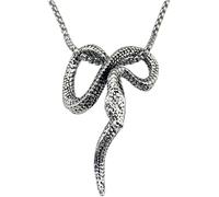 XFSRG Collier Femme Homme Serpent Design Unique Collier Acier Inoxydable Mode Gothique Bijoux Fantaisie pour Toutes Occasions