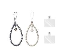 XFSRG Cordon Pour Téléphone Portable Perlé Élégant Colgante Pour Téléphone Portable Avec Perles et Fleur Accessoires Téléphone Portable Pour Femmes et Filles