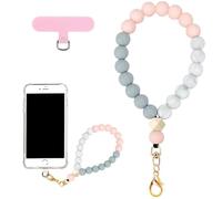 XFSRG Cordon Telephone Portable En Perles Élégant Et Coloré Dragonne Telephone Portable Pour Femmes Bijoux De Telephone Pratique Et Chic (Style C)