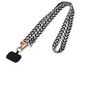 XFSRG Cordon Telephone Portable Universelle Lanière pour Téléphone à Suspendre Réglable Transversale Compatibles avec Tous Les Smartphones et Plupart des Coques (Noir)