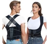 XFSRG Correcteur de Posture pour Homme et Femme Redresseur de Dos à Epaules Ouvertes Dos Réglable Ceinture Dorsale Respirant Protéger la Colonne Lombaire