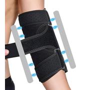 XFSRG Coudière Musculation Réglable avec Barres de Soutien Manchon Bras Respirant et Confortable Idéal pour Sport (Noir)