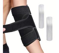 XFSRG Coudiere Tendinite Attelle de Stabilisateur Coude Fixe Réglable Respirant Protege Coude Adapté Bras Gauche et Droit pour Femmes Hommes(Noir)