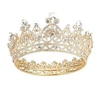 XFSRG Couronne de Mariage Rond Délicat et Élégant Diademe Strass Étincelants Délicat et Élégant pour les Mariages et Autres Occasions Spéciales