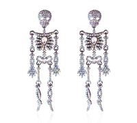 XFSRG Crâne Halloween Boucles d'Oreilles Femme Strass Brillants Boucle d'Oreille Accessoires Rétro Personnalisés pour Halloween Fêtes Photos de Rue