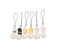 XFSRG Cuerda Para Movil Maneki-Neko Pompon | Cordon Para Movil Chat Porte-Bonheur | Colgante Pour Téléphone Portable | Accessoires Téléphone Portable | Pour Tous Les Âges