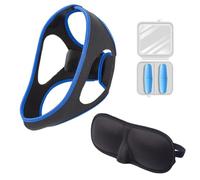 Xfsrg Dispositif Anti Ronflement Réglable En Néoprène Masque De Sommeil Bouchons D'Oreilles Ensemble Complet Pour Un Sommeil Paisible Et Réparateur Solution Confortable Et Efficace