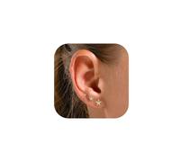 XFSRG Ensemble de 3 PCS de clous d’oreilles finition or élégante, mixez selon vos envies pour un style unique, adapté aux looks décontractés, soirées et occasions festives