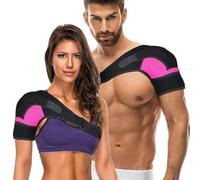 XFSRG Epaulière Homme et Femme en Polyester Attelle Épaule Droite Réglable pour Sport (Rose)