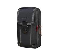 XFSRG Étui de Ceinture Téléphone Pochette Verticale Holster Téléphone Portable Sacoche de Taille Compacte avec Rabat Double Fermeture Zippée Rangement Pratique pour Smartphone et Essentiels