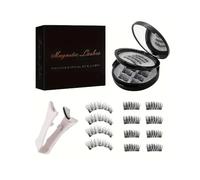XFSRG Faux Cils Kit Faux Magnetique Naturel Réutilisables Avec Brosse à Cils Avec Applicateur Facile à Mettre et à Enlever Sans Colle