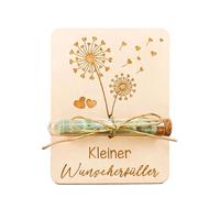 XFSRG Funngy Cadeau en Bois avec Enveloppes,Carte Anniversaire Personnalisée Décoration de Mariage Enveloppe Tube Coffret Cadeau Original Argent, Bons Cadeaux Messages pour Filles et Garçons