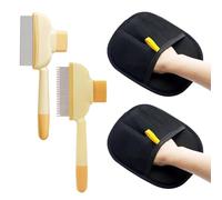 XFSRG Gant Éliminateur de Poils d’Animaux Accessoire Double Face pour Retirer Les Poils de Chats et Chiens sur Canapé, Vêtements, Tapis & Voiture, Réutilisable et Durable