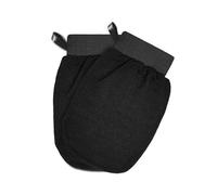 XFSRG Gant Gommage Corps Exfoliant Noir Polyester Doux Pour Douche et Bain Gant de Toilette Exfoliant Pour Peau Lisse et Éclatante(Noir)