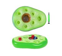XFSRG Gonflable Porte Gobelet Piscine Avocat 8 Trous Gobelet Gonflable Flottant 2 en 1 Boissons et Porte Collation Grande Capacité pour la Piscine D'été Les Fêtes sur la Plage avec Pompe (Avocat)